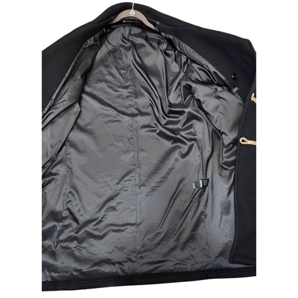 ZARA WOOL BLEND COAT WITH TOGGLES LIMITED EDITION BLACK SIZE M REF. 3057/783 - Picture 8 of 15